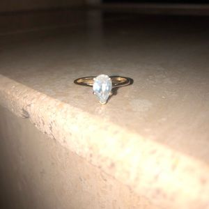 Aquamarine Stone 14K Gold Ring